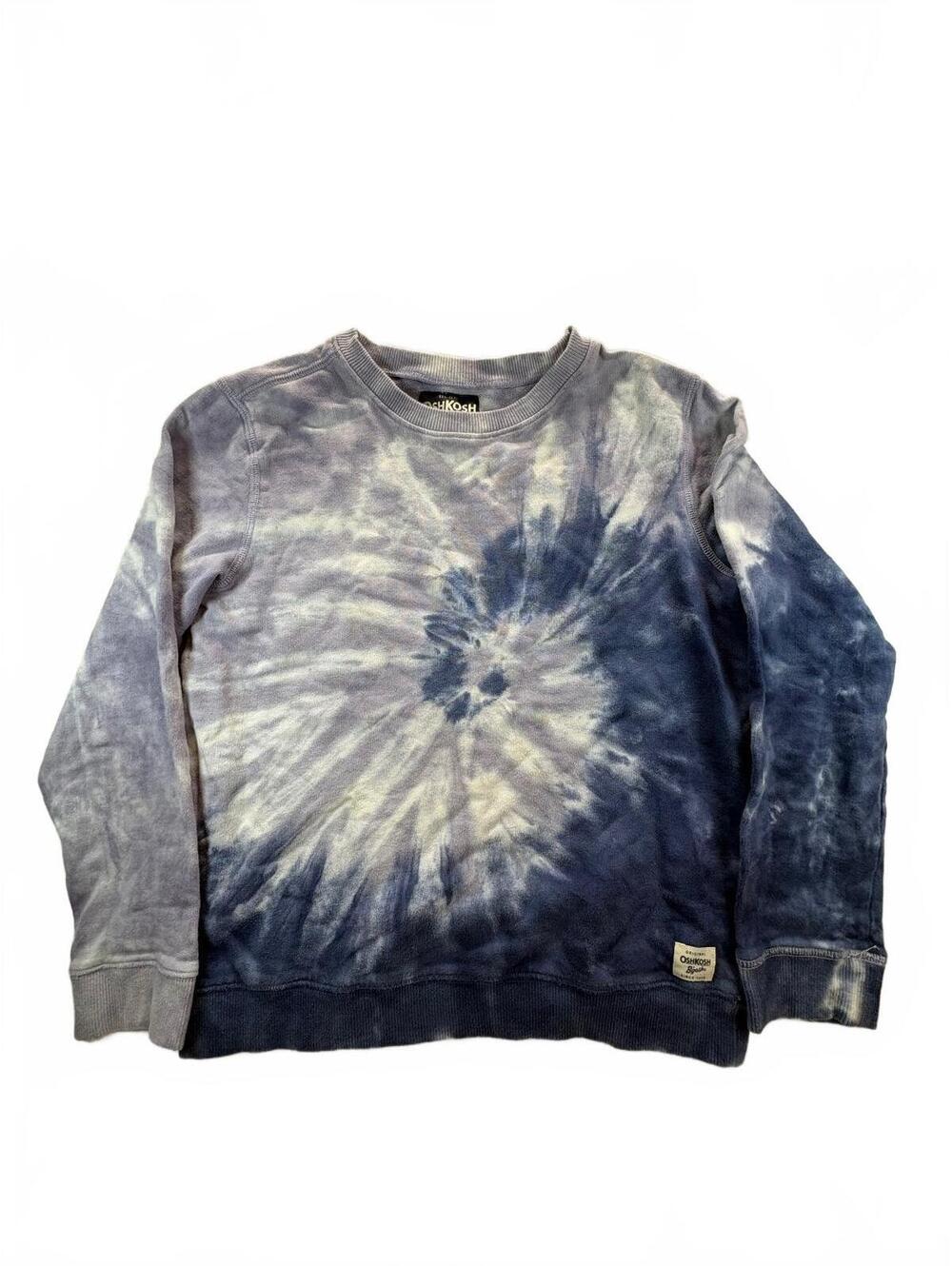 OshKosh B’gosh Kids Size 14 Tie Dye Blue Purple Crewneck Sweatshirt